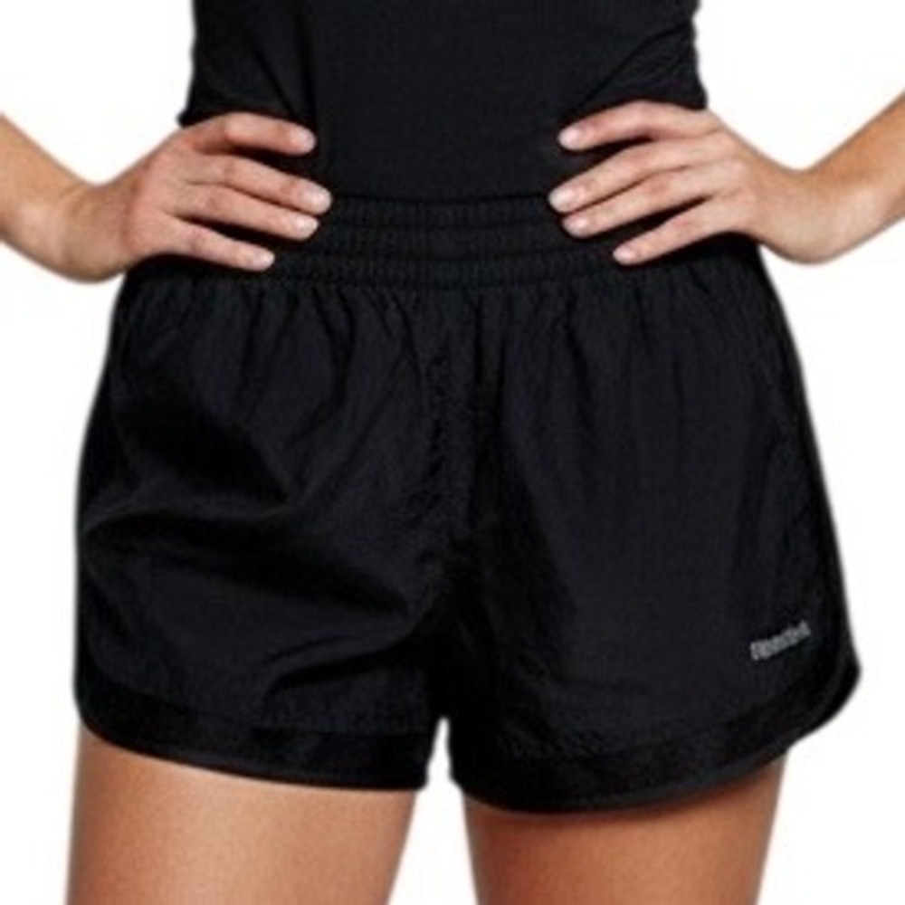 Reebok Black Running‎ Shorts Women's Size L Athletic Gym Workout Mesh Trim